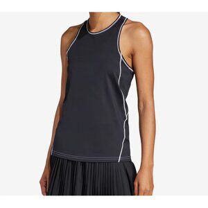 adidas Women's Club Slim-Fit Racerback Tank Top Black XL
